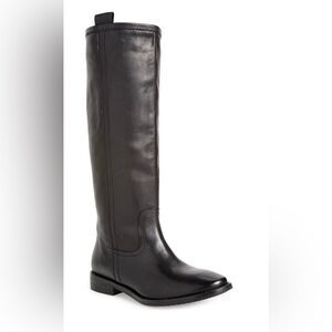 NWT Seychelles Drama Black Leather Knee High Riding Boots 6